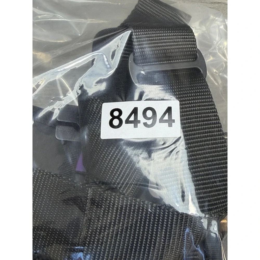 Saker Ascension Extended Dog Harness Black Sz Med/Large Rainbow Reflective NWT